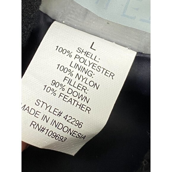 Athleta‎ Down Filled Puffer Vest Coat Womens size Large Paisley Boho Pink Winter - Picture 9 of 11